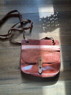Vintage Trask Genuine Leather Crossbody